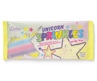 Unicorn Sprinkles Candy Bar, 4.25 Oz.
