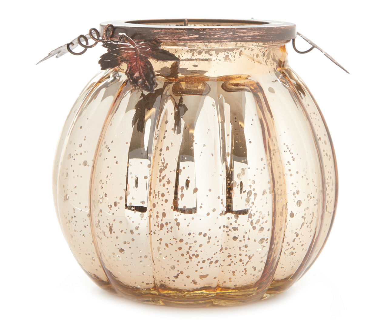 Gold Pumpkin Mercury Glass Tealight Candle Holder Big Lots