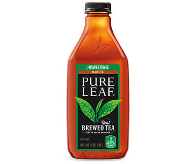Pure Leaf Real Brewed Tea Unsweetened Black Tea 64 Fl Oz Bottle