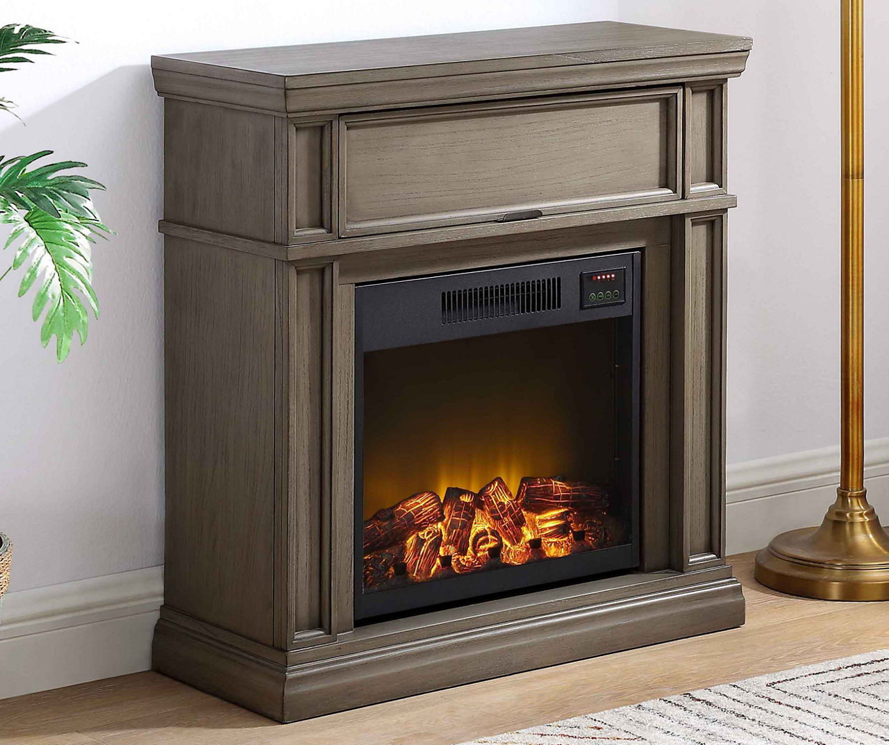 Big lots 2024 fireplaces gray