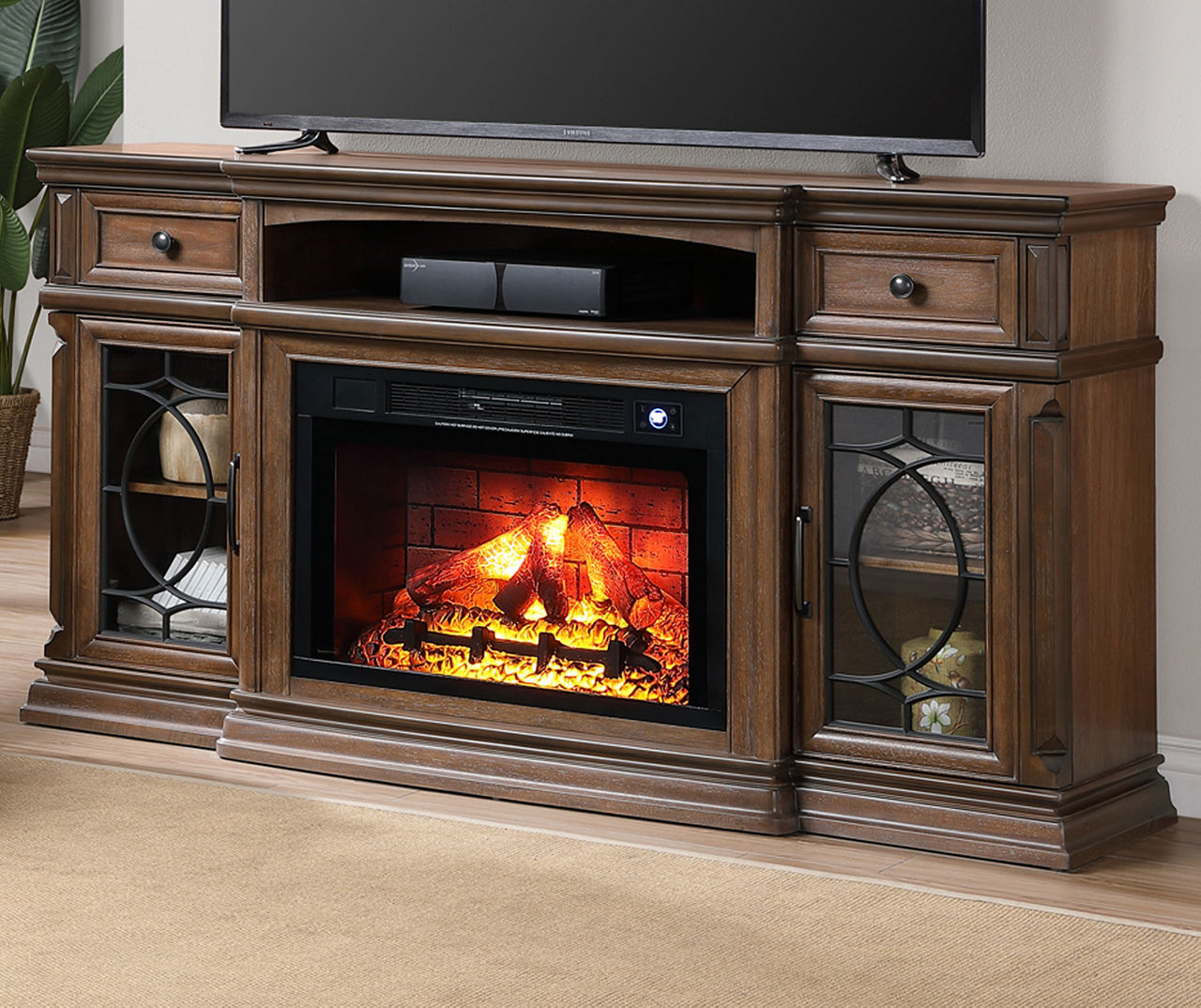 Biglots fireplace tv deals stand