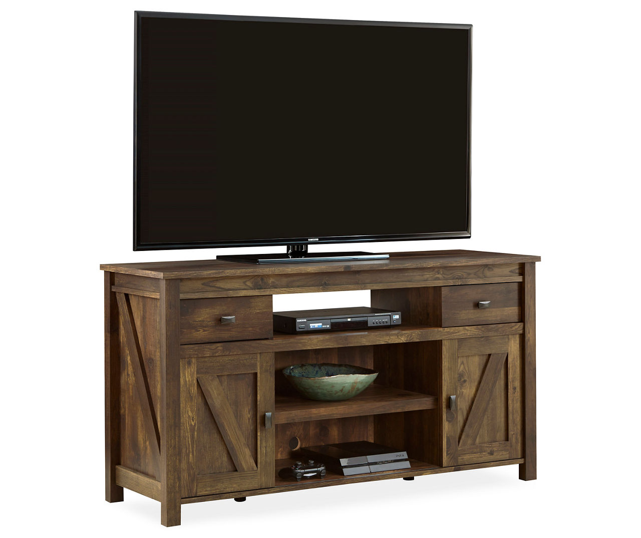 Rustic tv deals stand big lots