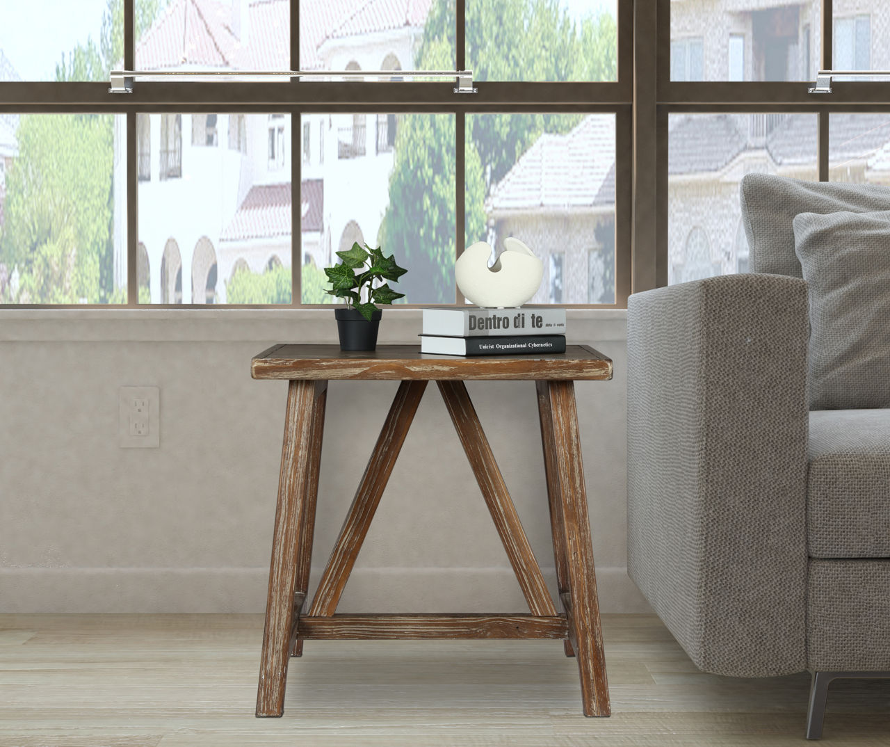 Ameriwood Weathered Brown End Table Big Lots