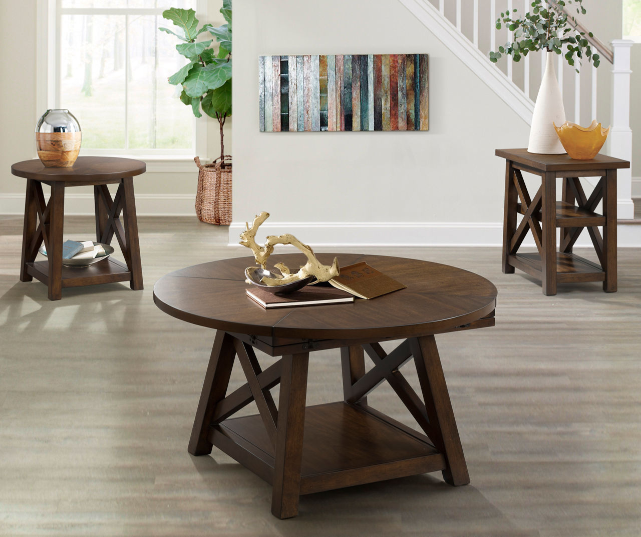 Big lots round coffee table discount
