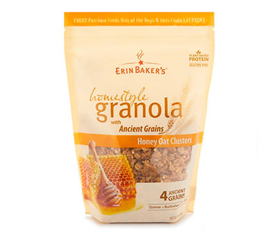 Erin Baker's Honey Oat Clusters Homestyle Granola, 12oz