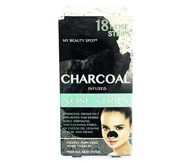 Charcoal Infused Nose Strips, 18-Count
