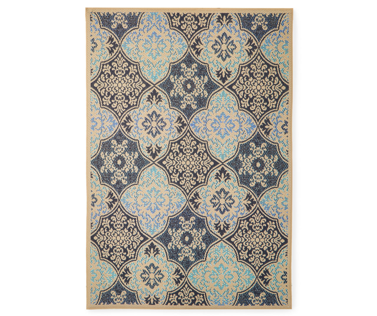 Real Living Blue Medallion Westbrook Indoor/Outdoor Area Rug Big Lots