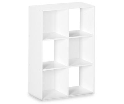 White 6-Cube Storage Cubby