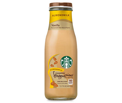 Starbucks Frappuccino Chilled Coffee Drink Almond Milk Vanilla 13.7 Fl Oz Bottle