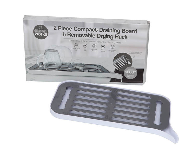 Cook Works Compact Dish Draining Board & Drying Rack