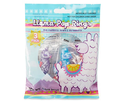 Llama Pop Rings, 3-Pack