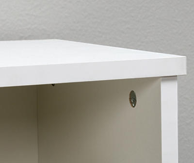 Soft White 3-Shelf Storage Organizer