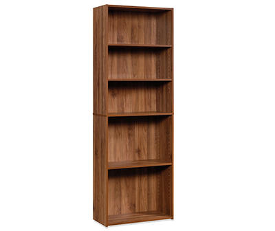 Alderwood Brown 5-Shelf Bookcase