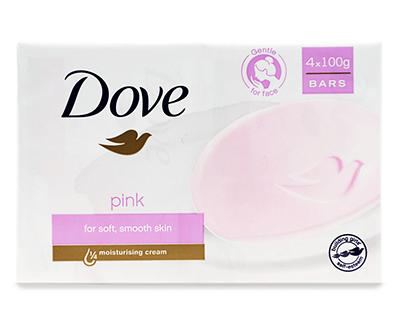 Pink Beauty Bar Soap, 4-Pack