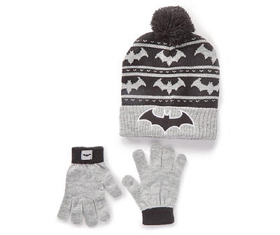 Kids' Batman Hat & Gloves 2-Piece Set