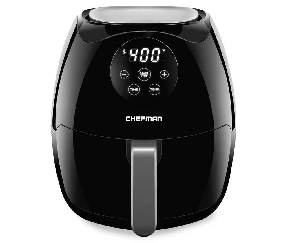Chefman 3.5 Liter OilFree Air Fryer with Flat Basket and Digital Touch
