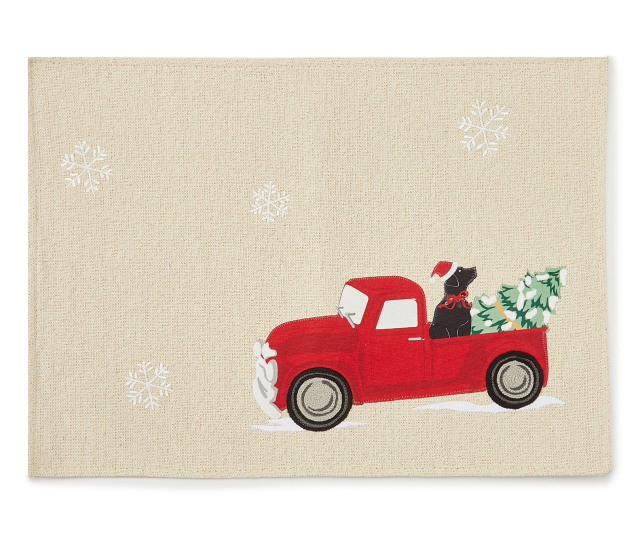 Winter Wonder Lane Christmas Vintage Red Truck Placemat Big Lots