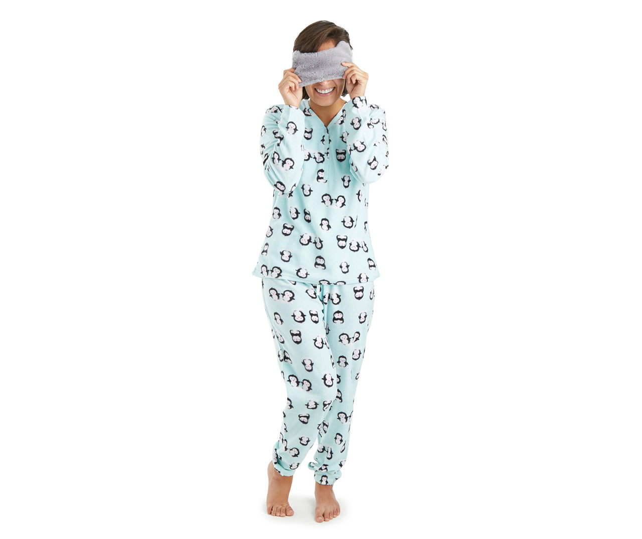 Women's microfleece hot sale pajama set