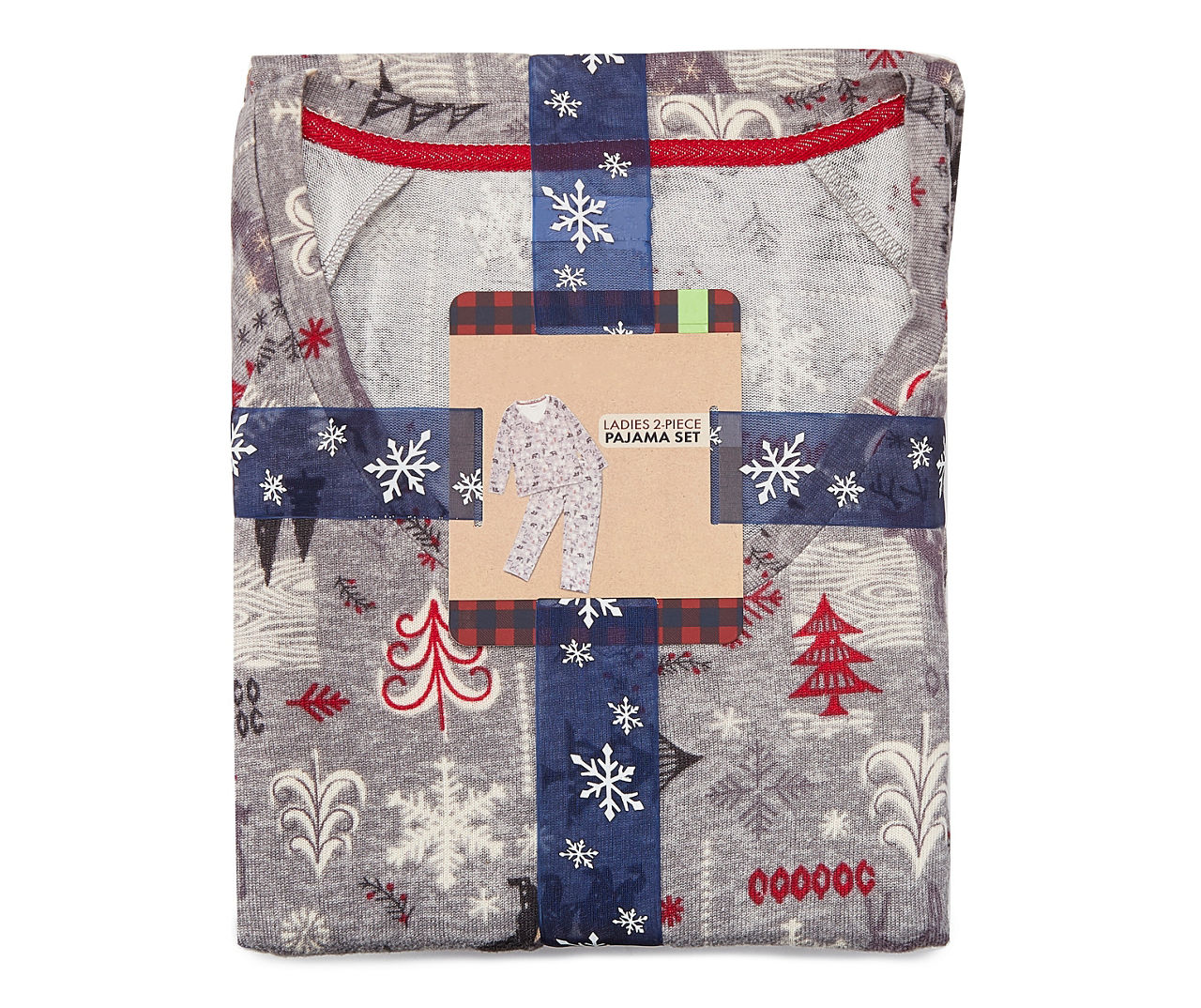 Women's Christmas Woodland 2-Piece Pajama Set