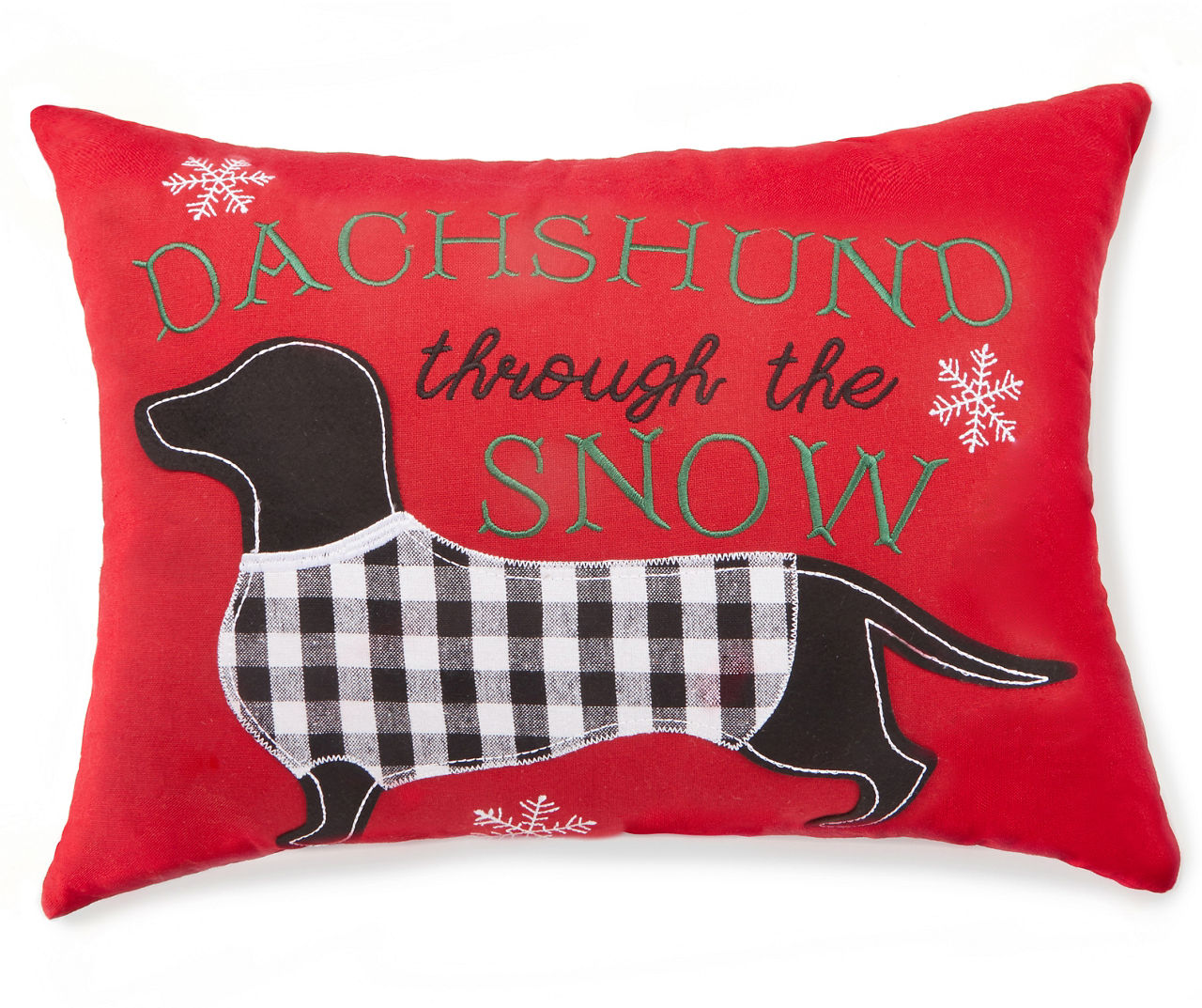 Dachshund through shop the snow pillow