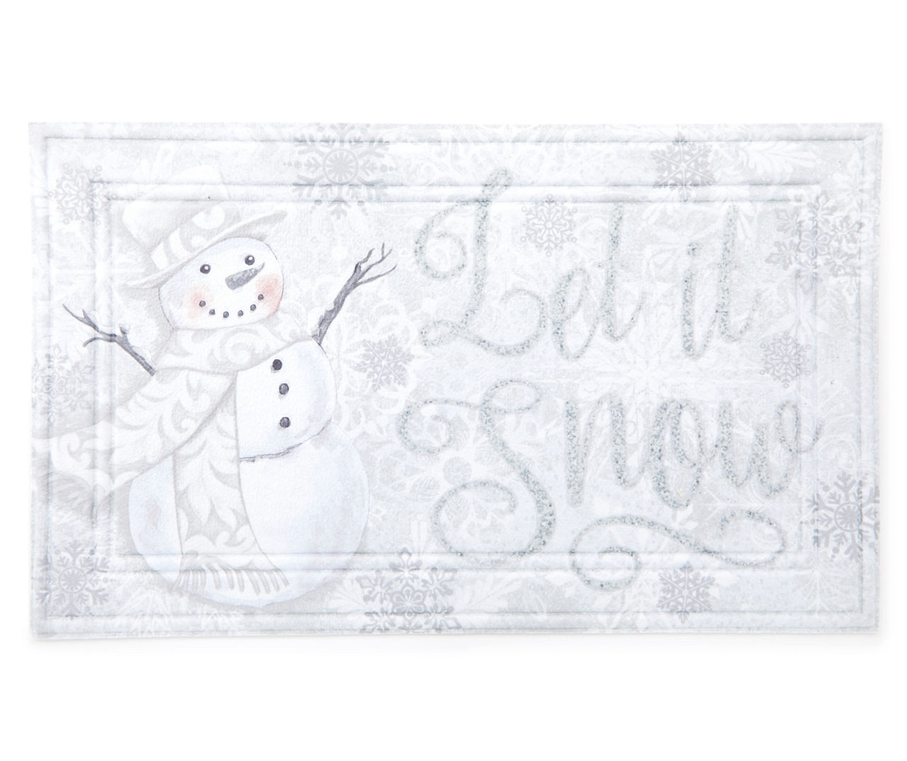 Let It Snow Snowflake Doormat, Holiday Doormats