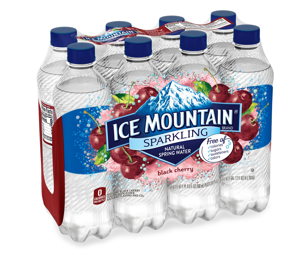 Ice Mountain Mini Natural Spring Water, 8 Fl. Oz., 12 Count 