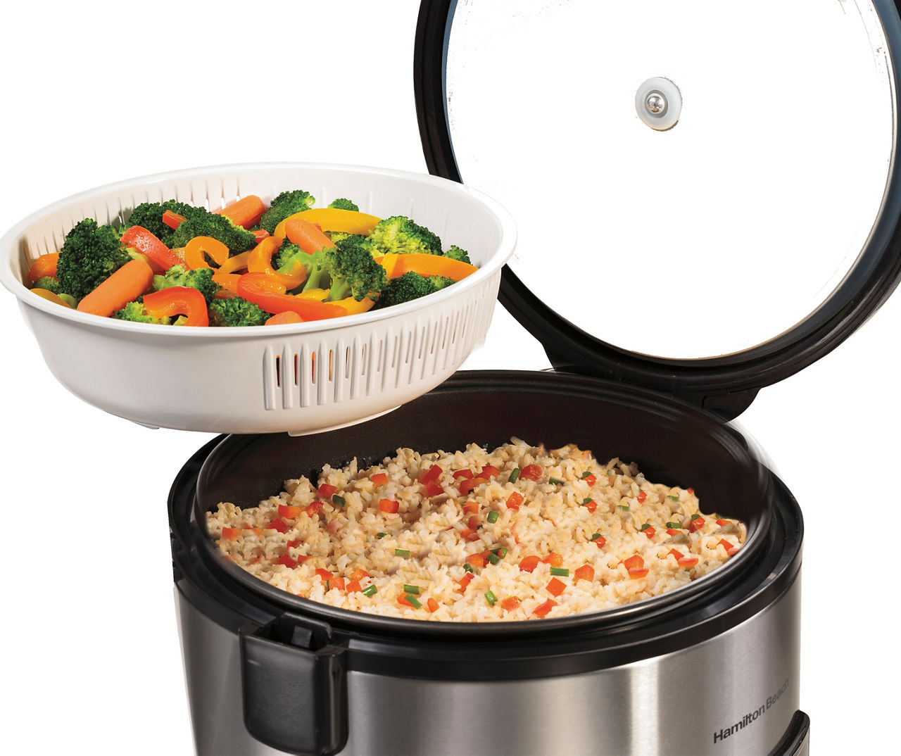 Hamilton Beach 14-Cup Stainless Steel Rice/Hot Cereal Cooker 37548