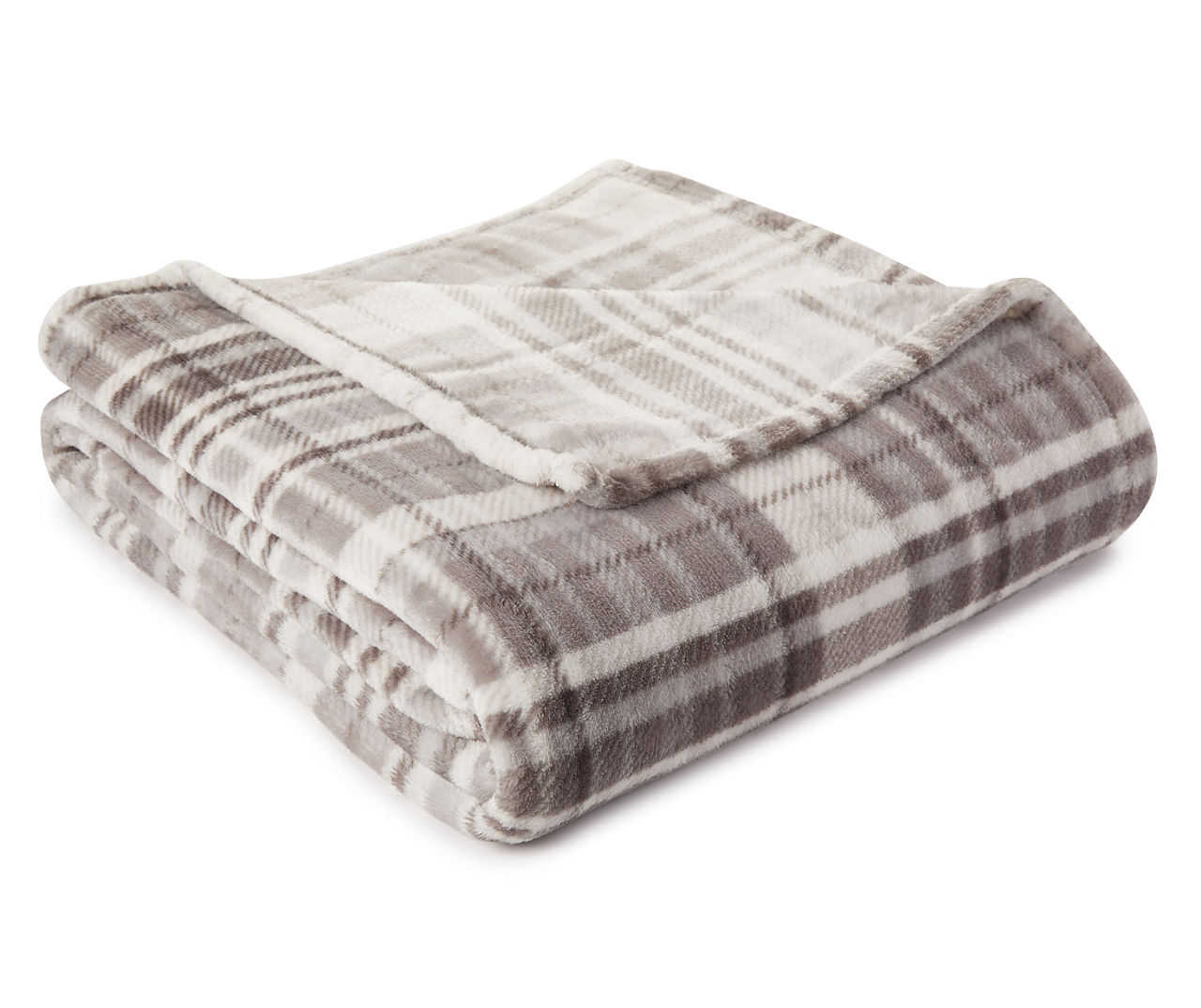 Living Colors Plaid Velvet Plush Blanket Big Lots