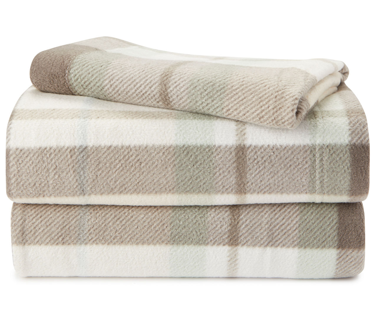 Living Colors Plaid Fleece Sheet Set Big Lots