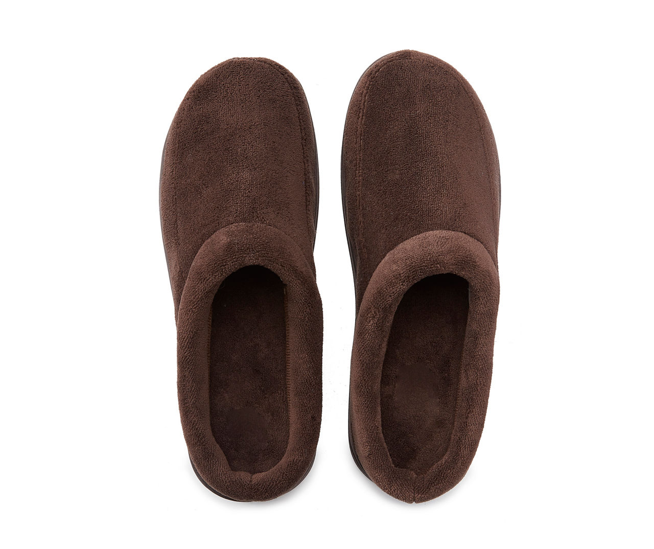 MENS SLIPPERS TERRY CLOG COFFEE M