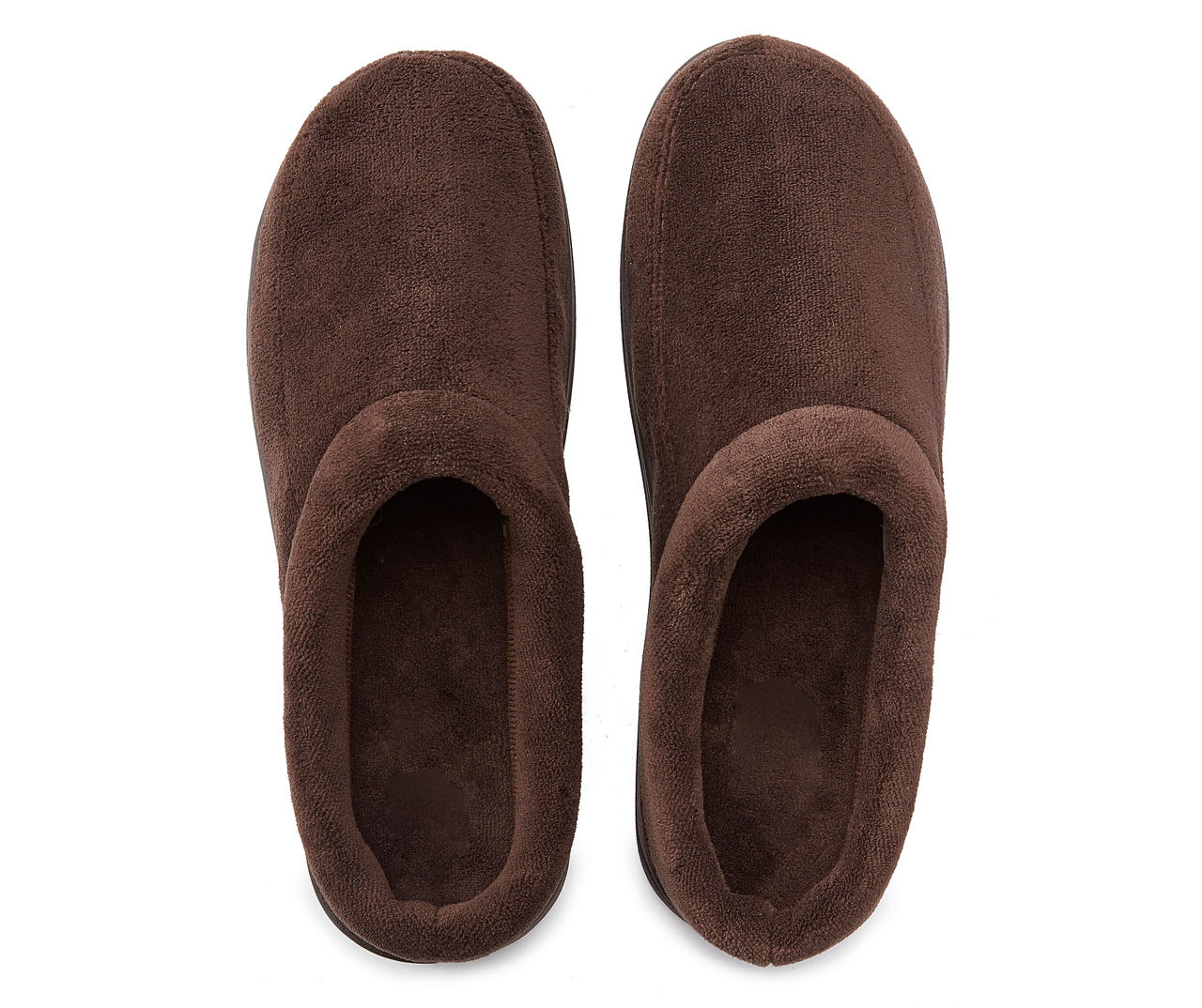 MENS SLIPPERS TERRY CLOG COFFEE L