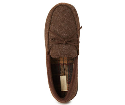 Men's Coffee Moccasin Slippers