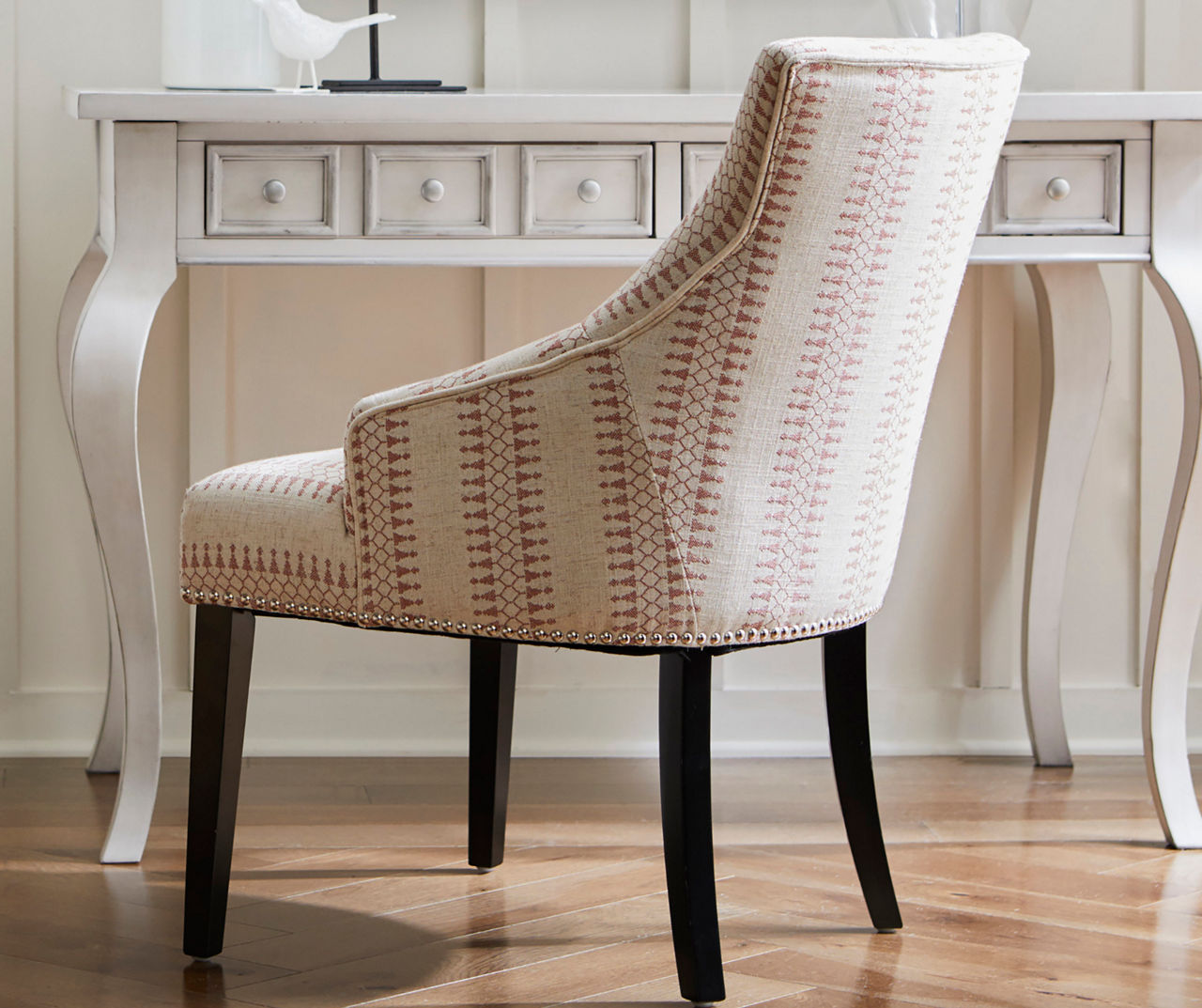 Calila tufted upholstered wingback best sale side chair in beige