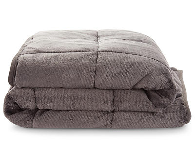 Snuggle Me Gray Weighted Throw Blanket, 12 Lbs.