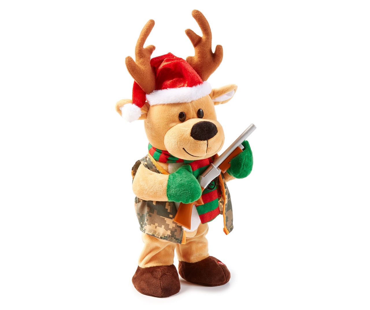 dj reindeer animated plush