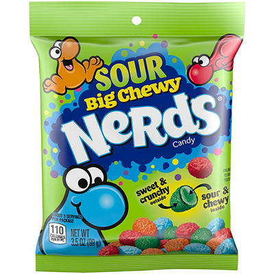 NERDS BIG CHEWY Sour Candy 3.5 oz. Bag