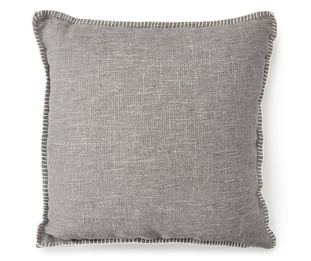 Gray Whipstitch Throw Pillow Big Lots