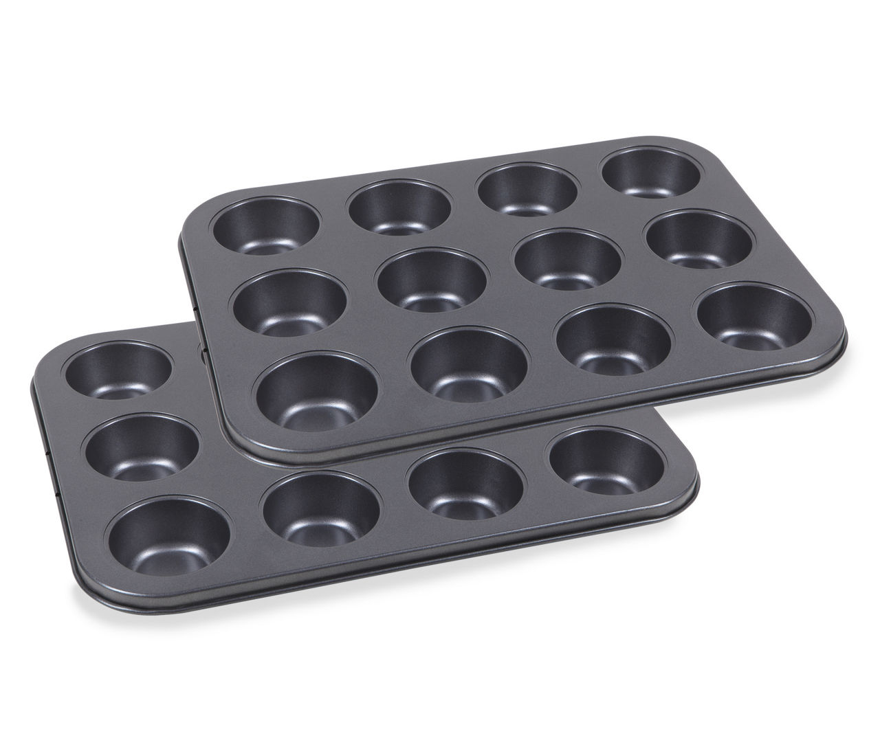 Silicone Mini Muffin and cupcake 2 Pack Mold Baking Pan 12/24 cup
