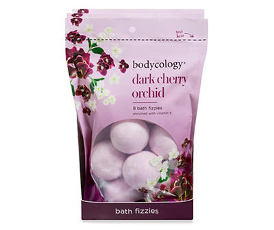 Dark Cherry Orchid Bath Fizzies, 8-Count