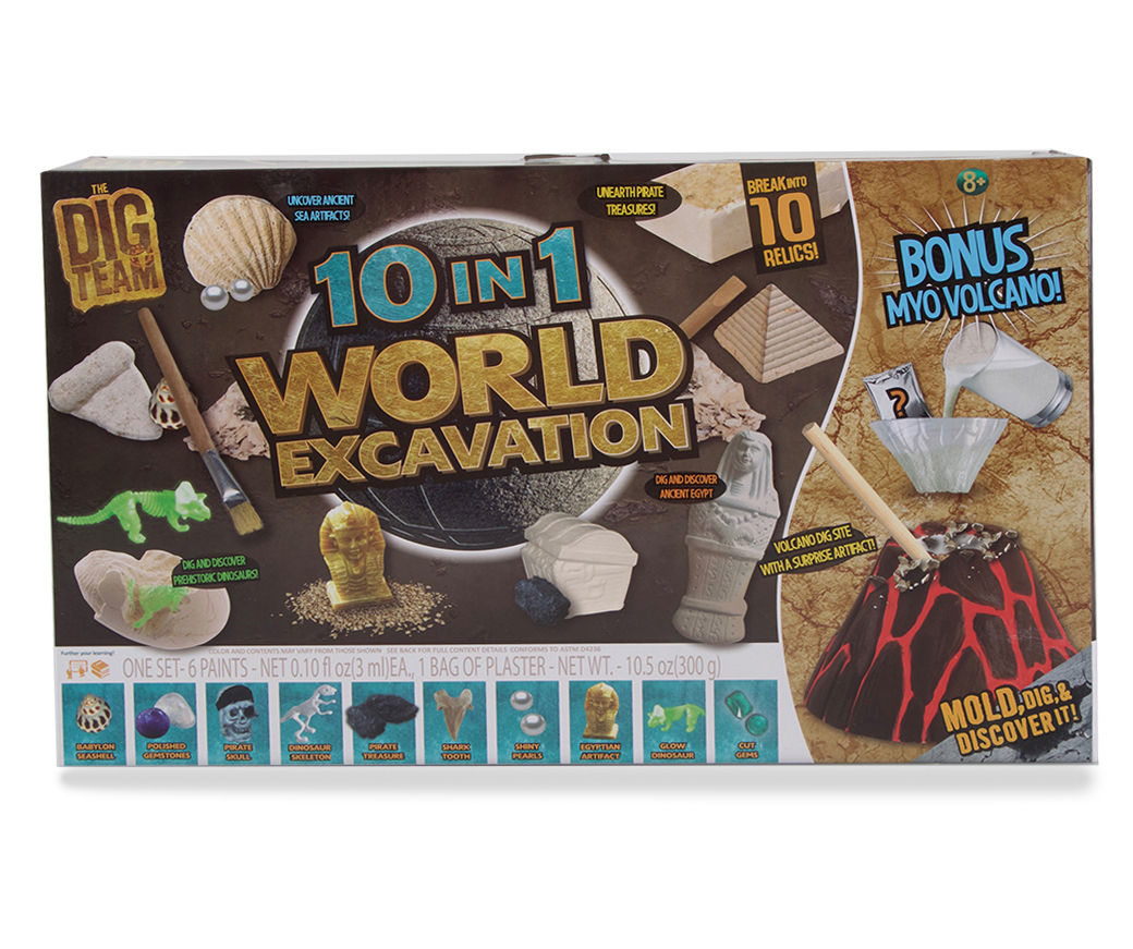 Dig Team Around The World Excavation 10 in 1 Stem Unearth Relics Worldwide for sale online 
