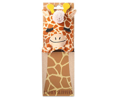 Women's Giraffe Critter Slippers