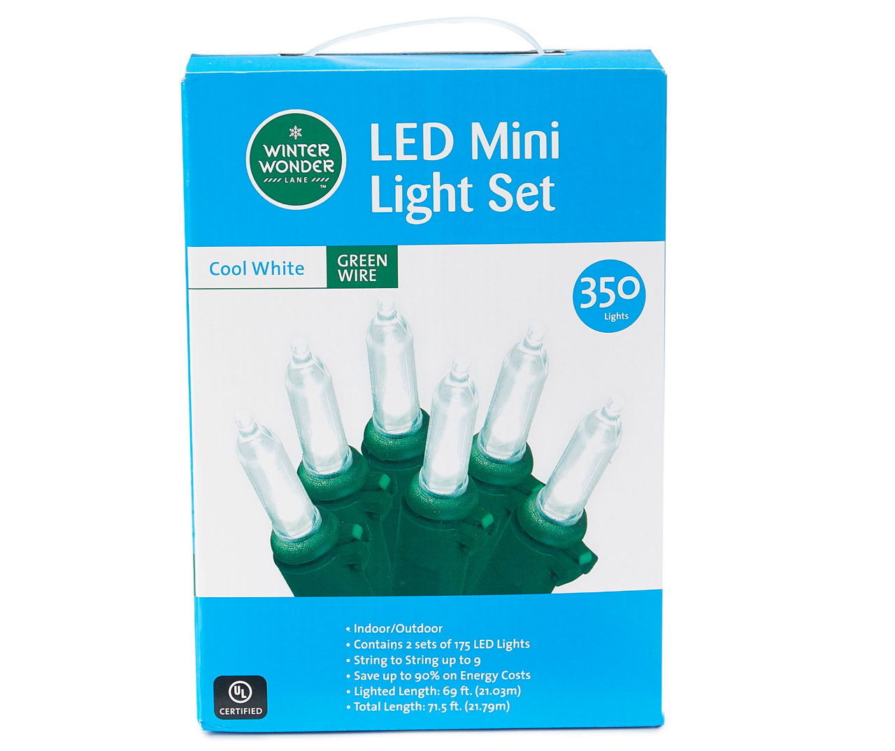 Holiday time cool white deals led mini lights