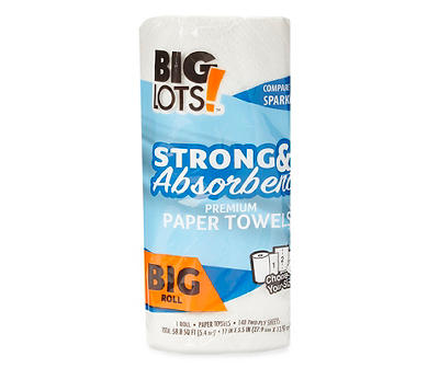 Premium Choose Your Size 140-Sheet Paper Towels, 1 Big Roll