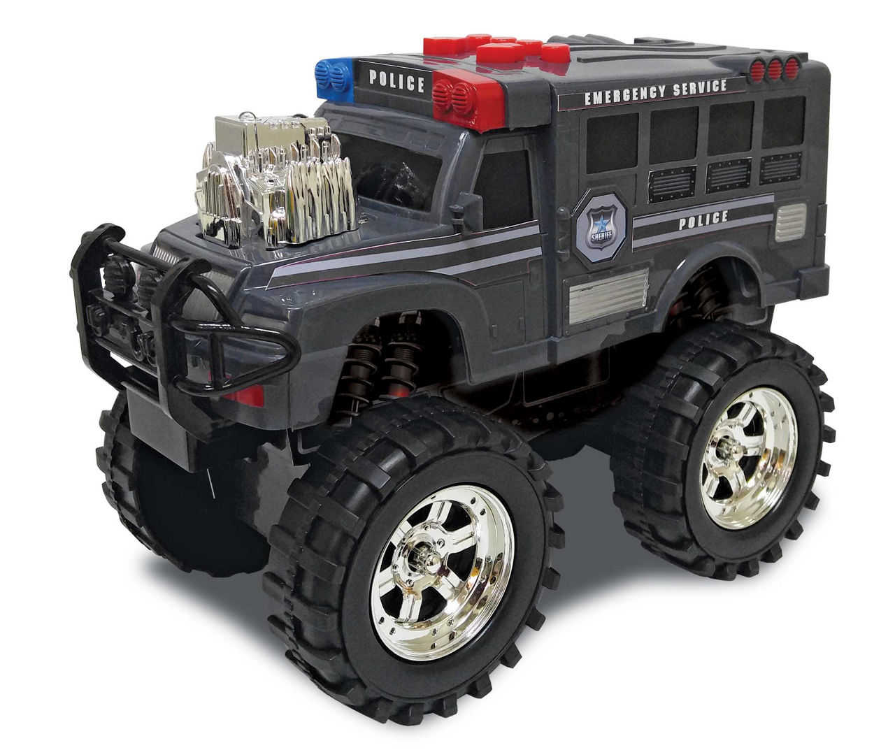 Remote control best sale police monster truck