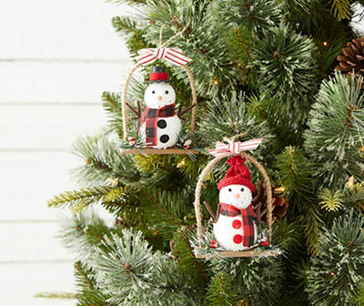 Swinging Snowmen 3-Piece Ornament Set