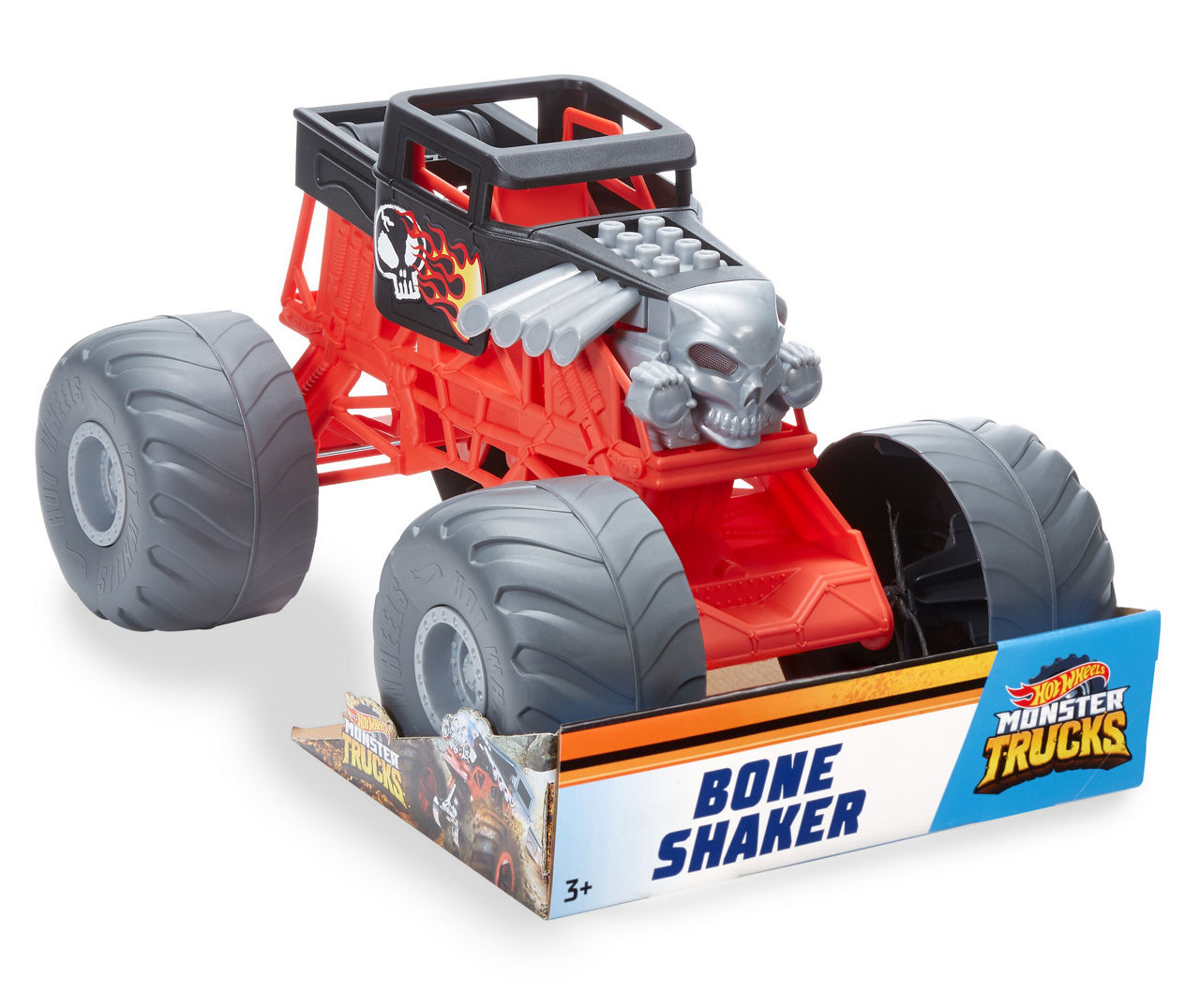 Hot Wheels Monster Trucks Bone Shaker Vehicle with Giant Wheels