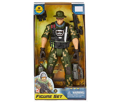 Soldier Force Rifleman Green Suit 5-Piece Play Set