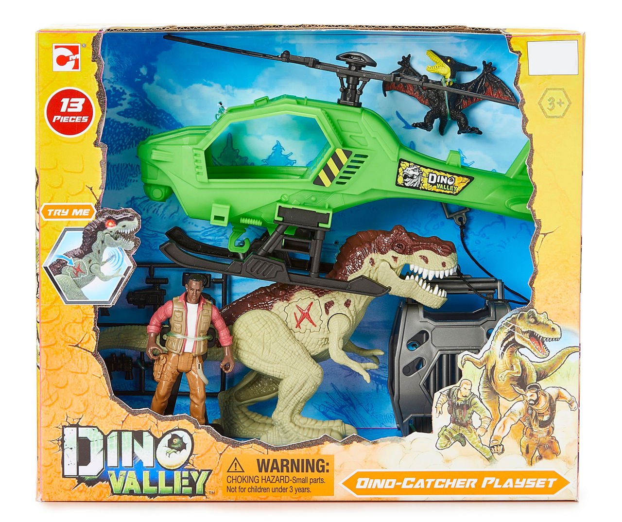 Dino Valley Tower Assault 19-Piece Play Set