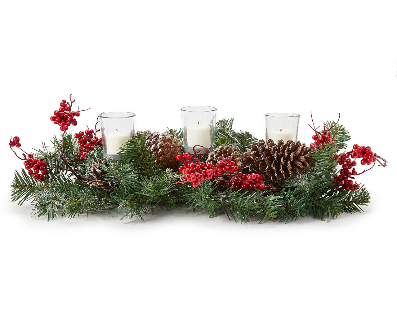 Votive Candle Holder with Greenery Base | Big Lots