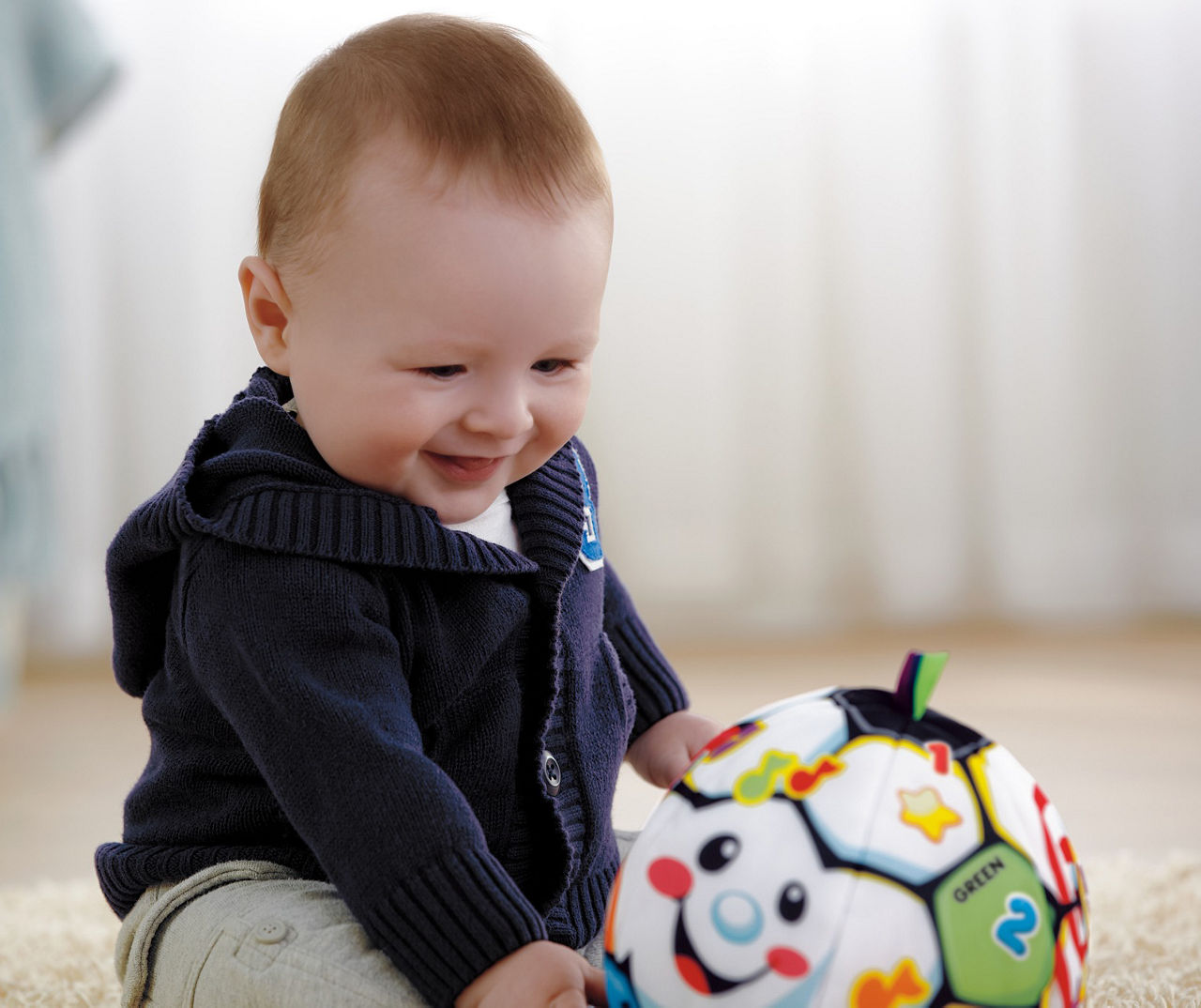 Fisher price laugh and on sale learn soccer ball